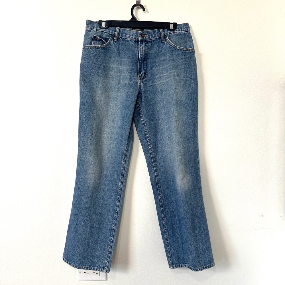 VTG Steve & Barry's 100% Cotton‎ Straight Leg Blue Jeans 33x32 Classic 90s Y2K